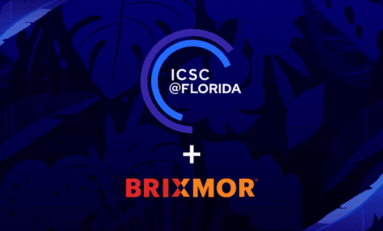ICSC Florida 2026 and Brixmor Logos