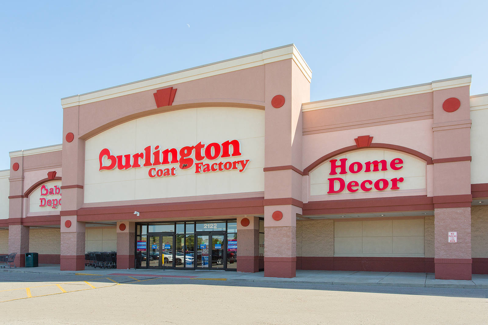 Front exterior entrance of Burlington at South Town Centre Shopping Center