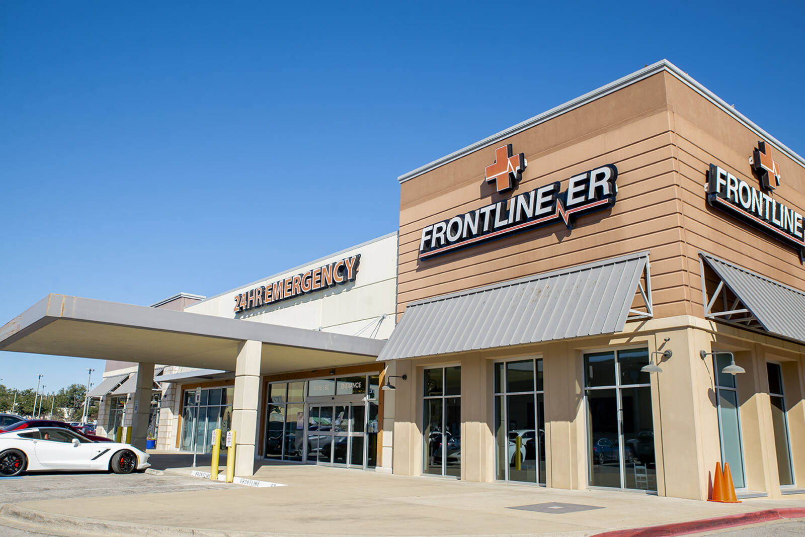 Frontline ER 24 hour emergency care at Arboretum Village.