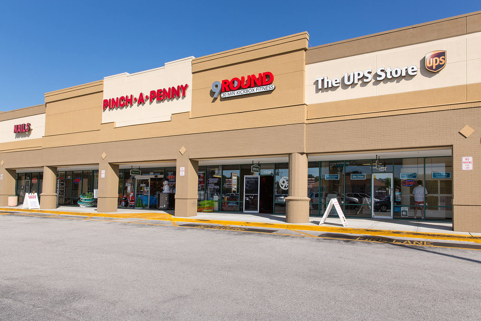 The UPS Store and inline shops at Chelsea Place shopping center.