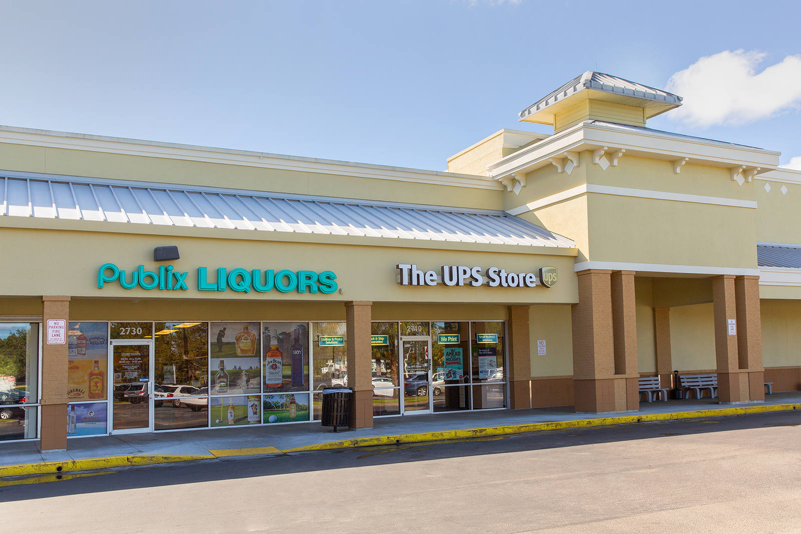 Publix Liquors and The UPS Store at Martin Downs Town Center.