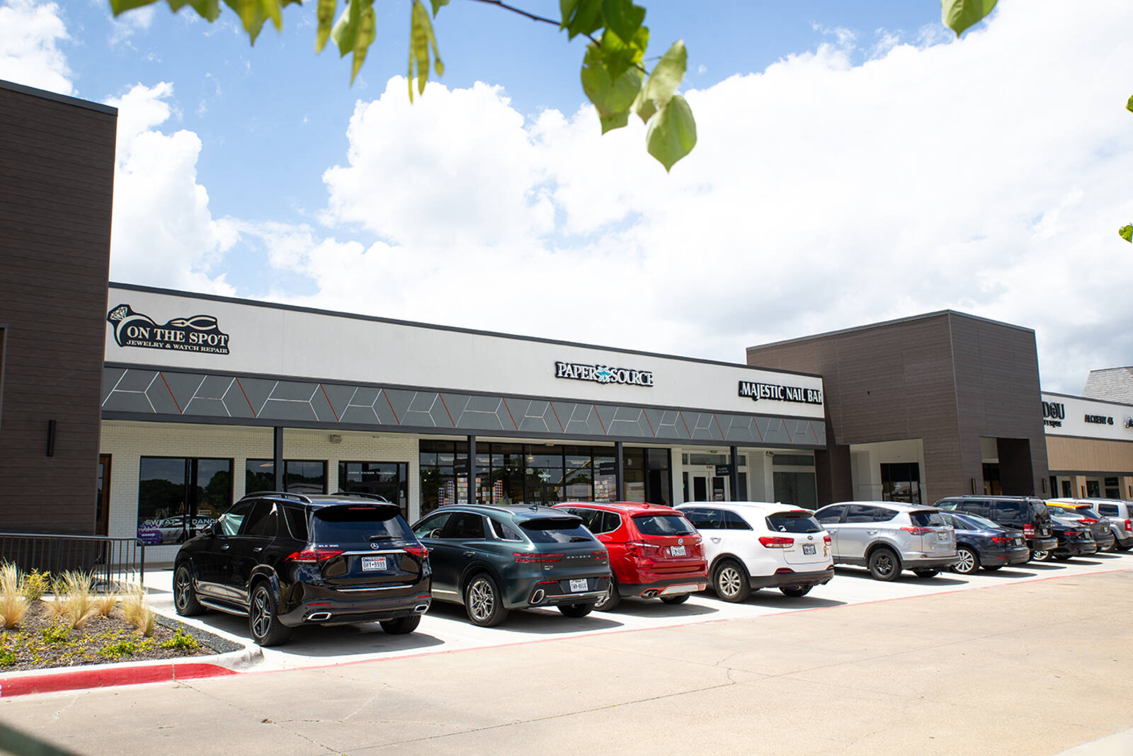 Small shops at Preston Park Village shopping center