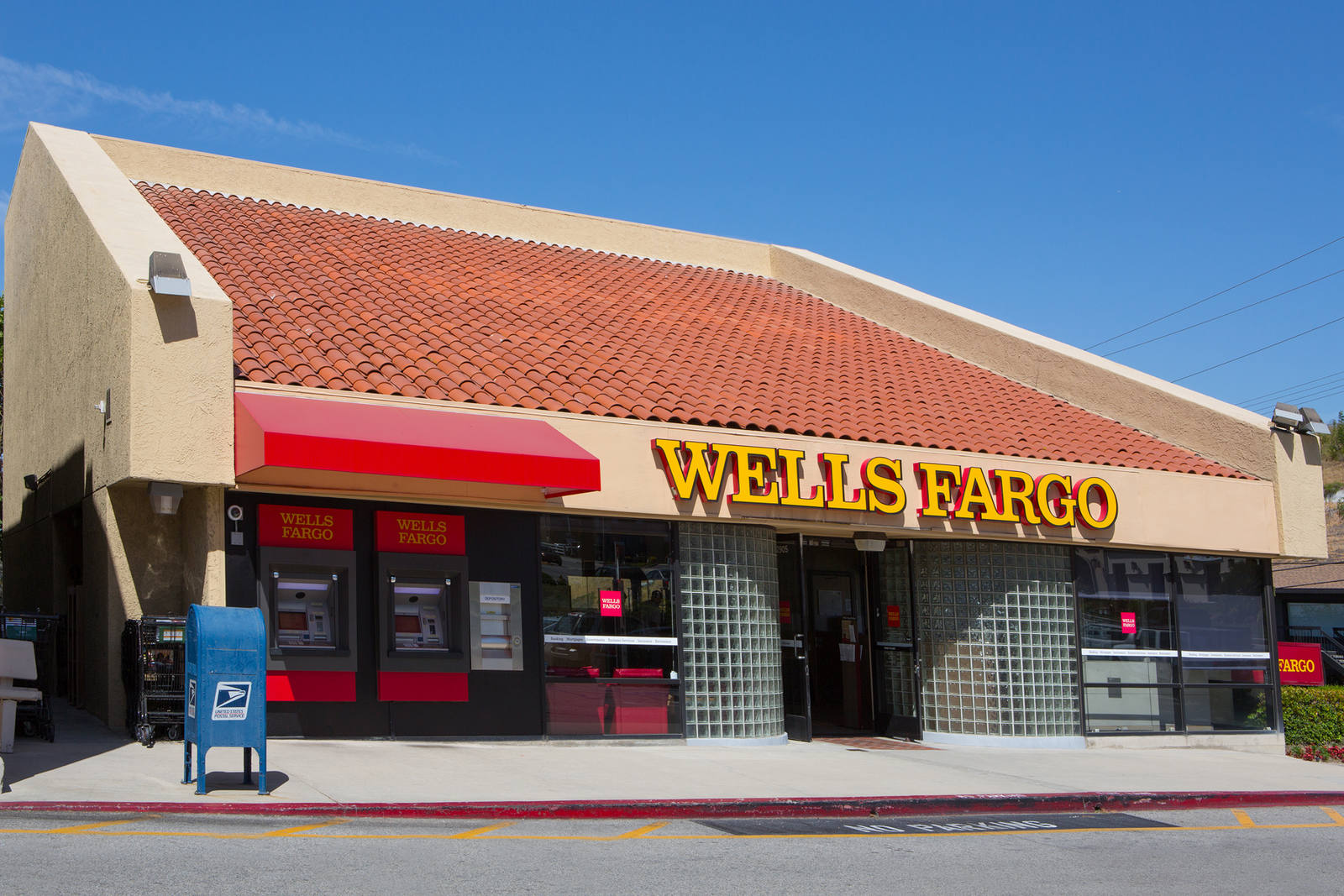 Wells Fargo bank at Country Hills Shopping Center.