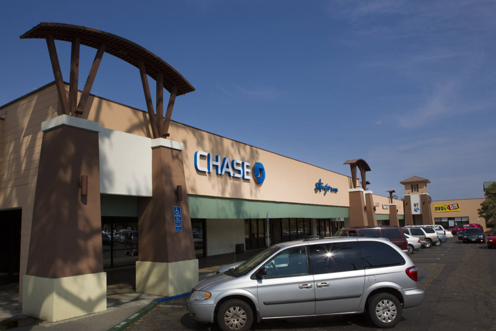 Chase bank at inline shops in Escondido, CA.